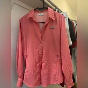 Pink Columbia long sleeve shirt
